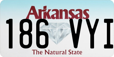 AR license plate 186VYI
