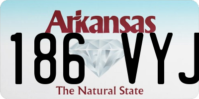 AR license plate 186VYJ
