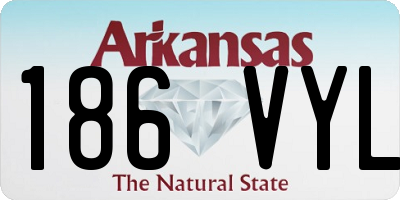 AR license plate 186VYL