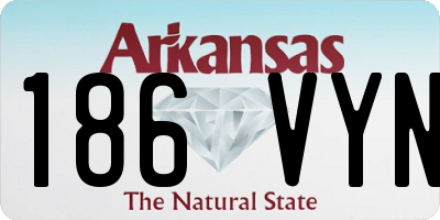 AR license plate 186VYN