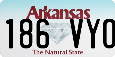 AR license plate 186VYO