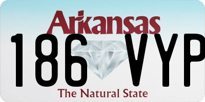AR license plate 186VYP