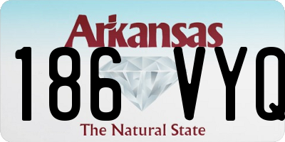 AR license plate 186VYQ