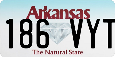 AR license plate 186VYT