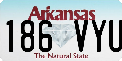 AR license plate 186VYU