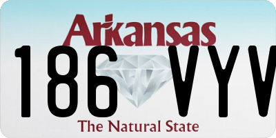 AR license plate 186VYV