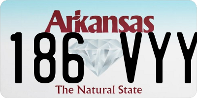 AR license plate 186VYY