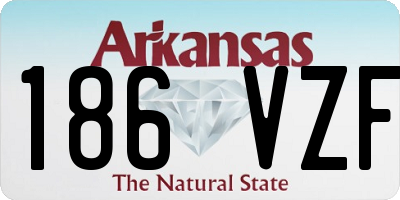 AR license plate 186VZF