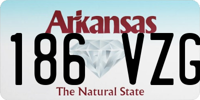 AR license plate 186VZG