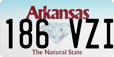 AR license plate 186VZI