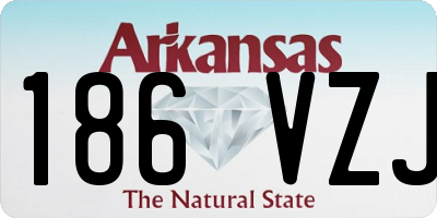 AR license plate 186VZJ