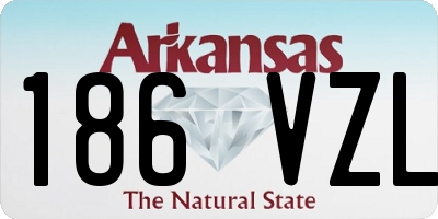 AR license plate 186VZL