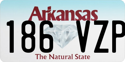 AR license plate 186VZP