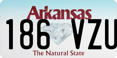 AR license plate 186VZU