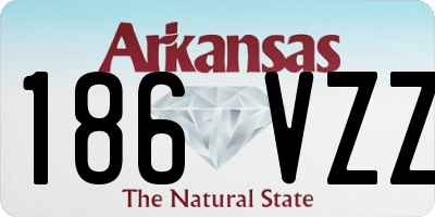 AR license plate 186VZZ