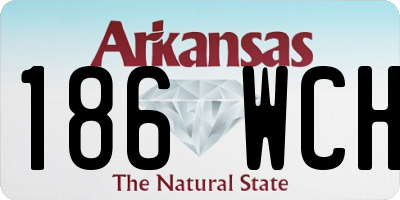 AR license plate 186WCH