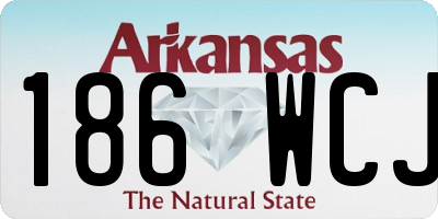 AR license plate 186WCJ