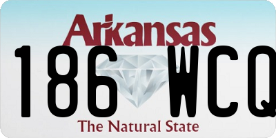 AR license plate 186WCQ