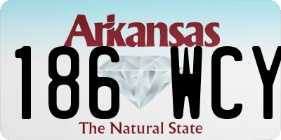AR license plate 186WCY