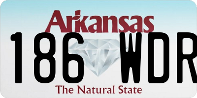 AR license plate 186WDR