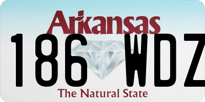 AR license plate 186WDZ
