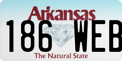 AR license plate 186WEB