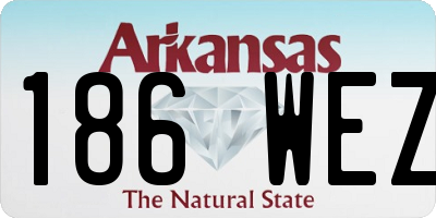 AR license plate 186WEZ
