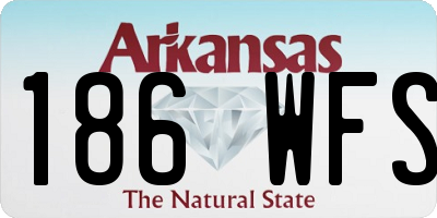 AR license plate 186WFS