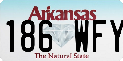 AR license plate 186WFY