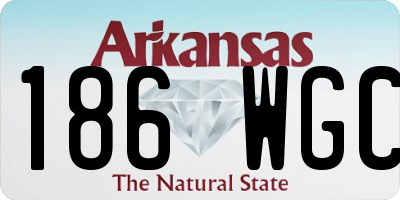 AR license plate 186WGC