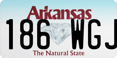 AR license plate 186WGJ