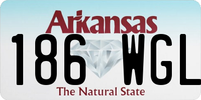 AR license plate 186WGL