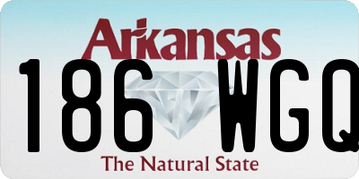 AR license plate 186WGQ