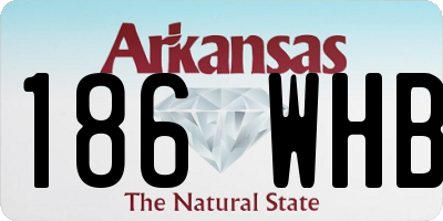 AR license plate 186WHB