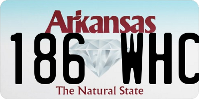 AR license plate 186WHC