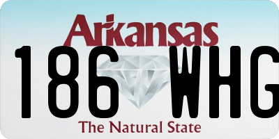 AR license plate 186WHG