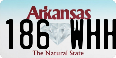 AR license plate 186WHH