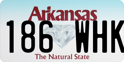 AR license plate 186WHK
