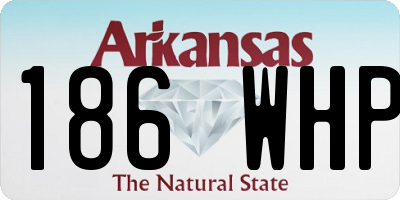 AR license plate 186WHP