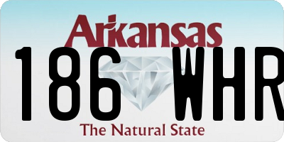 AR license plate 186WHR