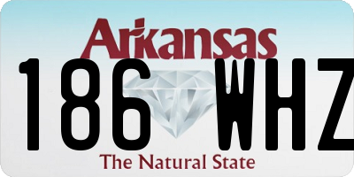 AR license plate 186WHZ
