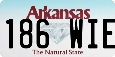 AR license plate 186WIE