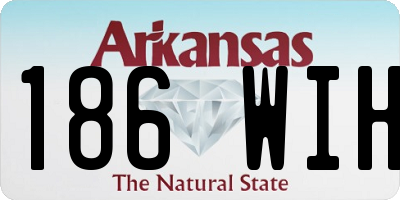 AR license plate 186WIH