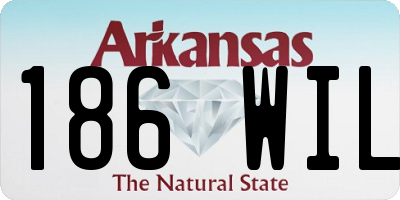 AR license plate 186WIL
