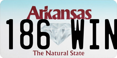 AR license plate 186WIN