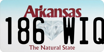AR license plate 186WIQ