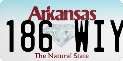 AR license plate 186WIY