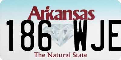 AR license plate 186WJE