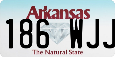 AR license plate 186WJJ