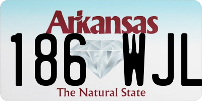 AR license plate 186WJL